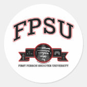 FPSU RONDE STICKER (Voorkant)