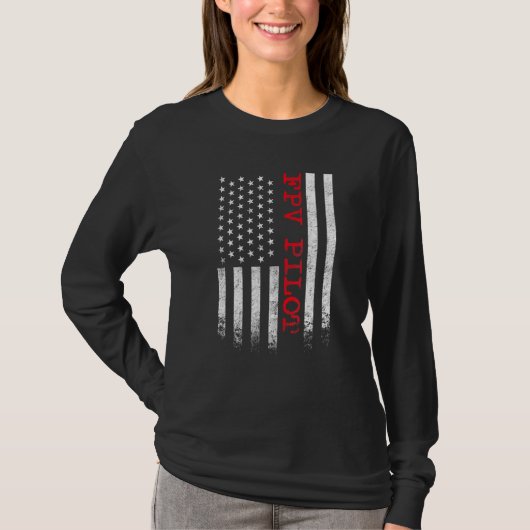 FPV Freestyle Racecopter Pilot Drone T-shirt (Voorkant)