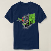 FPV-rennen met aanloopdrones of racedro T-shirt (Design voorkant)