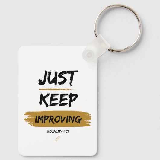 FQ - blijf verbeteren - Sleutelhanger (Achterkant)