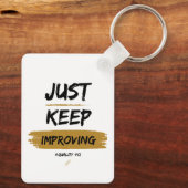 FQ - blijf verbeteren - Sleutelhanger (Achterkant)