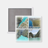 FR0112 Europe, France Provence, Verdon Gorge, Magneet (Voorkant / Achterkant)