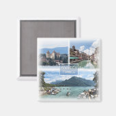 FR0113 Europa, Frankrijk, Annecy, koelkast Magneet (Voorkant / Achterkant)