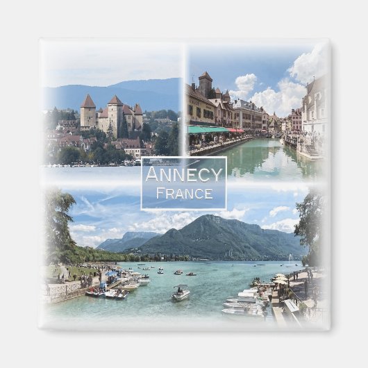 FR0113 Europa, Frankrijk, Annecy, koelkast Magneet (Voorkant)