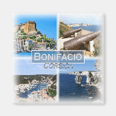 FR0119 Europa, Frankrijk, Corsica, Bonifacio, Koel Magneet (Voorkant)