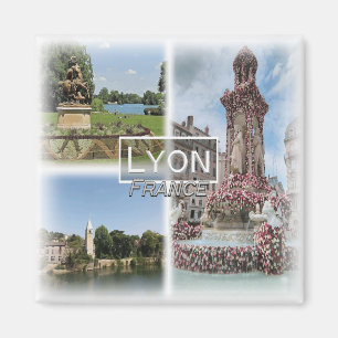 FR0120 Europa, Frankrijk, Lyon, Koelkast Magneet