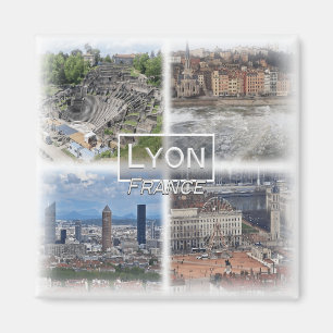 FR0122 Europa, Frankrijk, Lyon, Koelkast Magneet