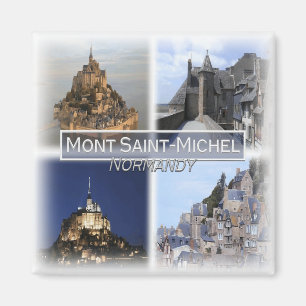 FR0128 Europa, Frankrijk, Mont Saint-Michel, koelk Magneet
