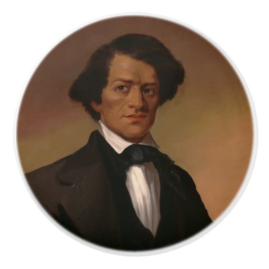 Fr3d3rick Bailey Douglass: legende over burgerrech Keramische Knop (Voorkant)