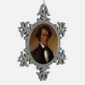Fr3d3rick Bailey Douglass: legende over burgerrech Tin Sneeuwvlok Ornament (Links)