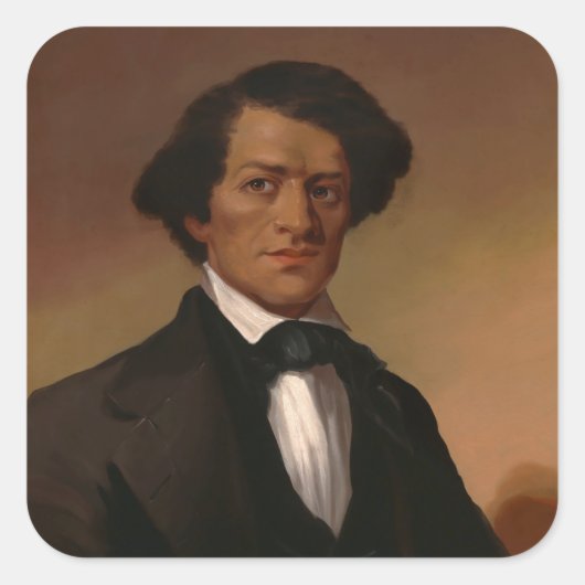 Fr3d3rick Bailey Douglass: legende over burgerrech Vierkante Sticker (Voorkant)