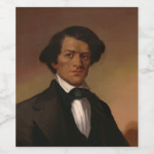 Fr3d3rick Bailey Douglass: legende over burgerrech Wijn Etiket (Enkel label)