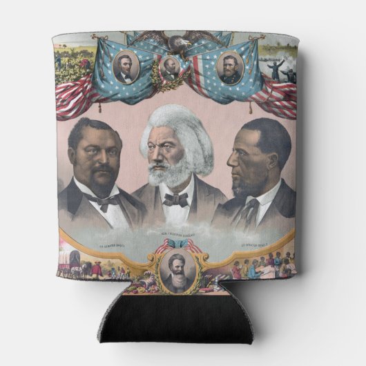 Fr3d3rick Bailey Douglass met zwarte abolitionist Blikjeskoeler (Achterkant)