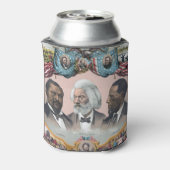 Fr3d3rick Bailey Douglass met zwarte abolitionist Blikjeskoeler (Blikje Achterkant)