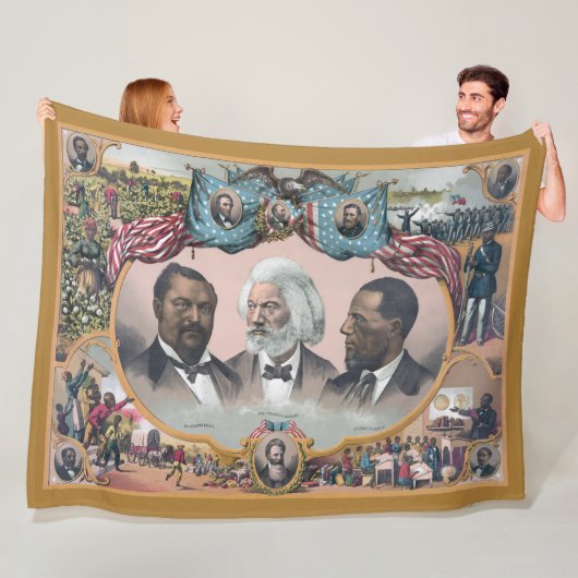 Fr3d3rick Bailey Douglass met zwarte abolitionist Fleece Deken (In situ)
