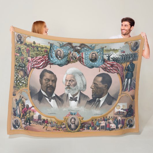 Fr3d3rick Bailey Douglass met zwarte abolitionist Fleece Deken (In situ)