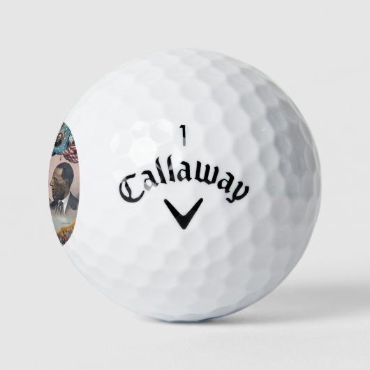Fr3d3rick Bailey Douglass met zwarte abolitionist Golfballen (Logo)