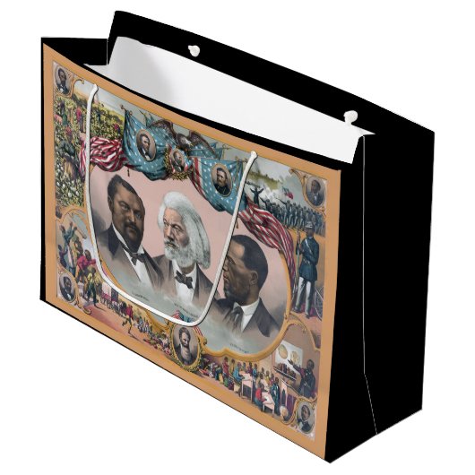 Fr3d3rick Bailey Douglass met zwarte abolitionist Groot Cadeauzakje (Voorkant Gekanteld)