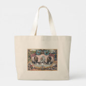 Fr3d3rick Bailey Douglass met zwarte abolitionist Grote Tote Bag (Achterkant)