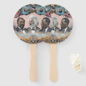 Fr3d3rick Bailey Douglass met zwarte abolitionist Handwaaier (Voorkant en achterkant)