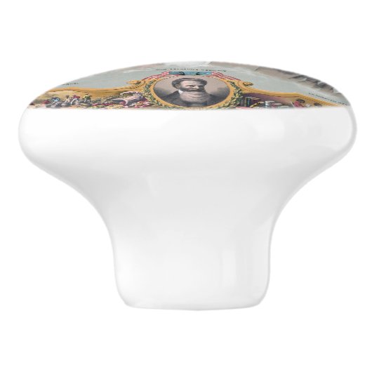 Fr3d3rick Bailey Douglass met zwarte abolitionist Keramische Knop (Zijkant)