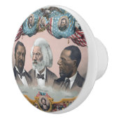 Fr3d3rick Bailey Douglass met zwarte abolitionist Keramische Knop (Rechts)