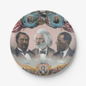 Fr3d3rick Bailey Douglass met zwarte abolitionist Papieren Bordje (Voorkant)