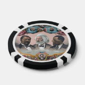 Fr3d3rick Bailey Douglass met zwarte abolitionist Poker Chips (Enkel)