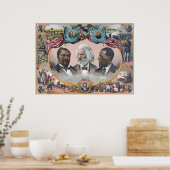 Fr3d3rick Bailey Douglass met zwarte abolitionist Poster (Keuken)