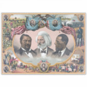 Fr3d3rick Bailey Douglass met zwarte abolitionist Sticker (Voorkant)
