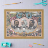 Fr3d3rick Bailey Douglass met zwarte abolitionist Tissuepapier (Craft)