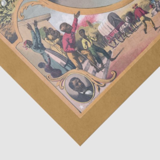 Fr3d3rick Bailey Douglass met zwarte abolitionist Tissuepapier (Detail)