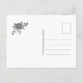 FR | Carte de condoléances – Rose noire Briefkaart (Achterkant)