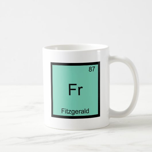 Fr - Fitzgerald Funny Chemistry Element Symbol T-s Koffiemok (Rechts)