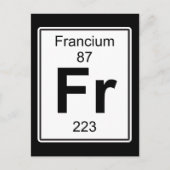 Fr - Francium Briefkaart (Voorkant)