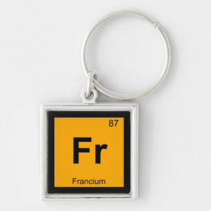 Fr - Francium Chemistry Periodic Table Symbol Sleutelhanger