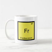 Fr - Frankenstorm Grappig Chemie Element Symbool Koffiemok (Links)