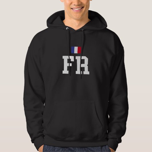 FR Frankrijk Franse vlag Soccer Hoodie (Voorkant)