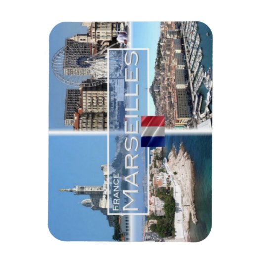FR Frankrijk - Marseille - Magneet (Verticaal)
