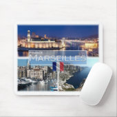 FR Frankrijk - Marseille - oude haven - baai van M Muismat (Met muis)