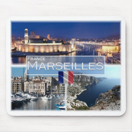 FR Frankrijk - Marseille - oude haven - baai van M Muismat (Voorkant)
