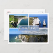 FR Frankrijk - Normandië - Etretat - The cliffs - Briefkaart (Voorkant / Achterkant)