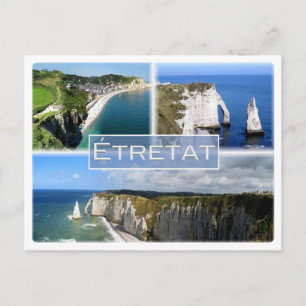 FR Frankrijk - Normandië - Etretat - The cliffs - Briefkaart