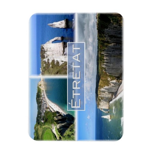 FR Frankrijk - Normandië - Etretat - The cliffs - Magneet (Verticaal)