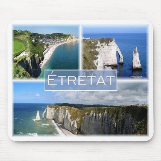 FR Frankrijk - Normandië - Etretat - The cliffs - Muismat (Voorkant)
