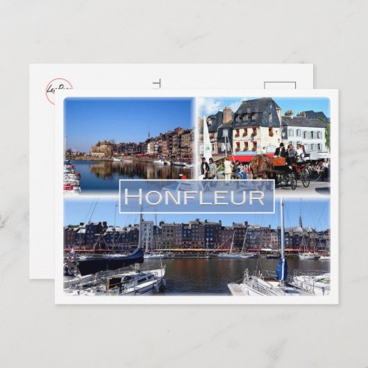 FR Frankrijk - Normandy - Honfleur - Briefkaart (Voorkant / Achterkant)