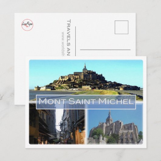FR Frankrijk - Normandy - Mont Saint Michel - Briefkaart (Voorkant / Achterkant)