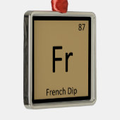 Fr - Frans dip Chemistry Periodic Table Symbol Metalen Ornament (Rechts)