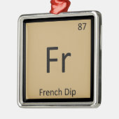 Fr - Frans dip Chemistry Periodic Table Symbol Metalen Ornament (Links)