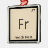 Fr - Franstalig tijdlijnsymbool voor gistchemie Metalen Ornament (Links)